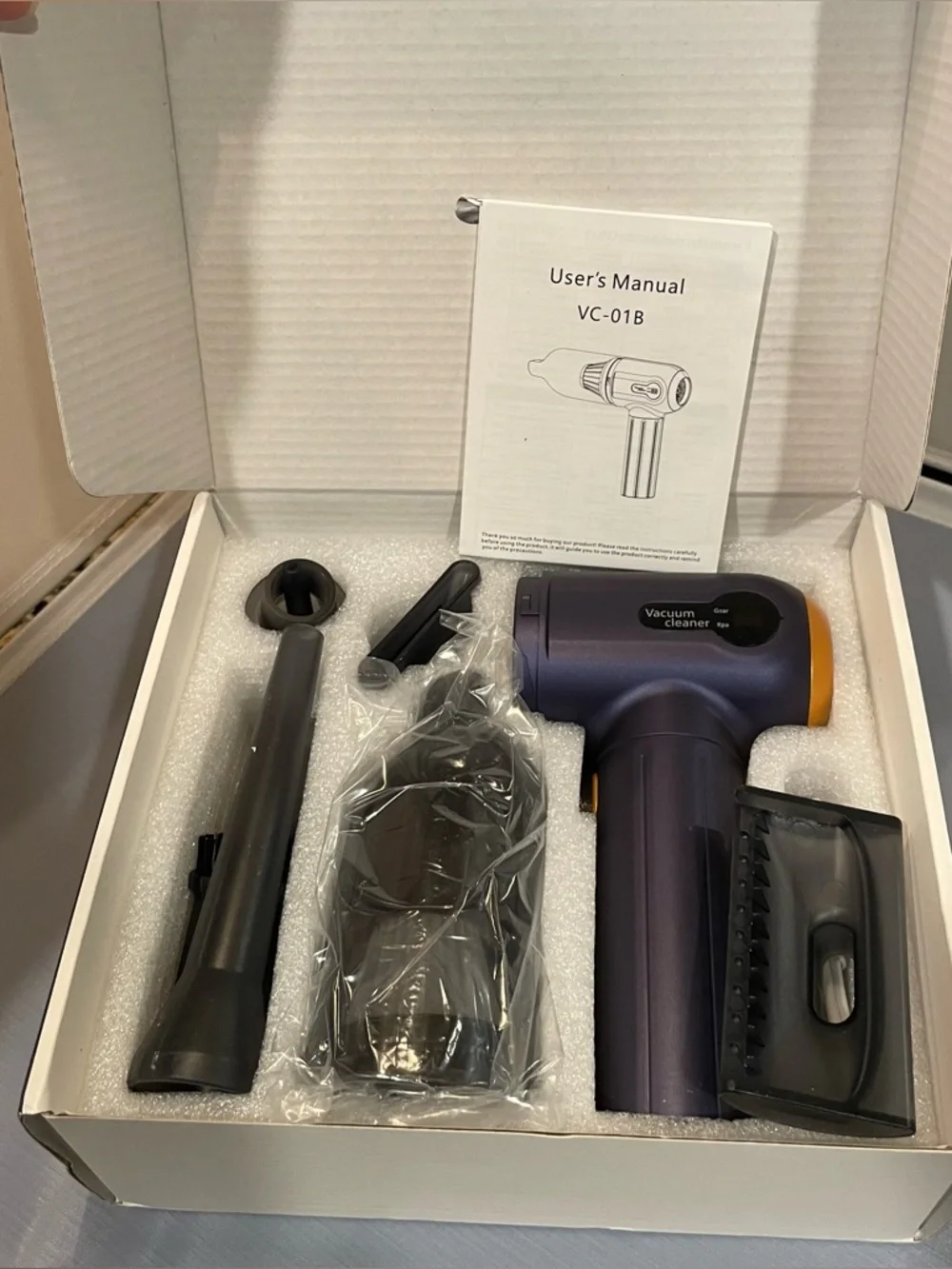 NIB MLUZSEI Compact Portable Cordless Handheld Vacuum Cleaner VC-01B Filterless! - Picture 6 of 11